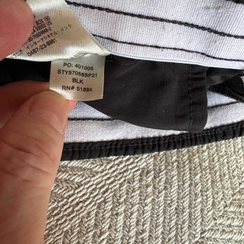 Patagonia Baggies 5 Inch Shorts Womens Large Black Nylon Hiking Swim - Picture 6 of 9
